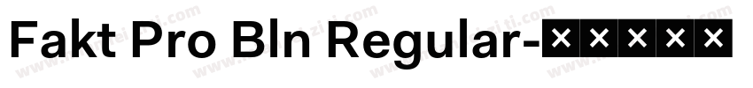 Fakt Pro Bln Regular字体转换